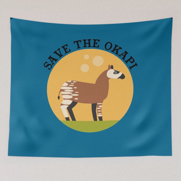 Item preview, Save The Okapi -Merry Christmas Okapi / Funny Cute Okapi Xmas / Okapi Santa / Okapi Lover Gifts designed and sold by Dadya.