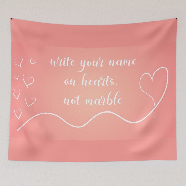 Item preview, Write Your Name on Hearts, Not Marble designed and sold by ittybittyowl.