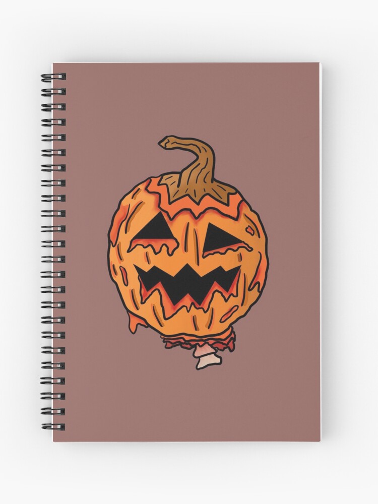 Halloween Pumpkin Smile Pumpkins Scary Zombie Gift Spiral Notebook