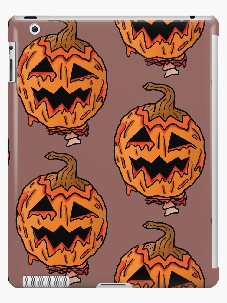 Halloween Pumpkin Smile Pumpkins Scary Zombie Gift Spiral Notebook