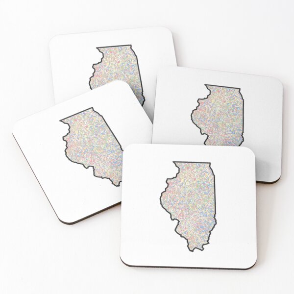 Item preview, Illinois State Splatter Graphic designed and sold by karinnem.