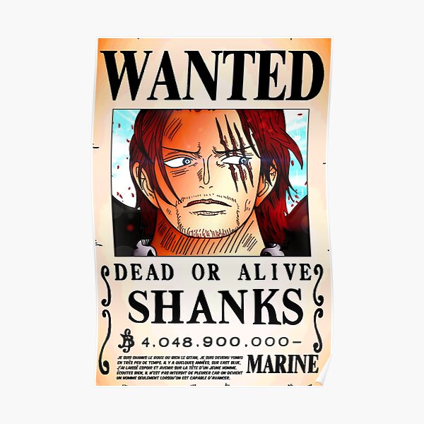 Wanted Poster Edward Newgate 5 0 Billion Berrys One Piece Poster By Axel0w Redbubble