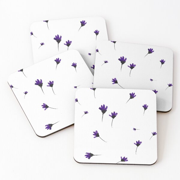 Item preview, Tejon Blue Flower Watercolor Pattern by Kobeh Alaska designed and sold by Kobeh.