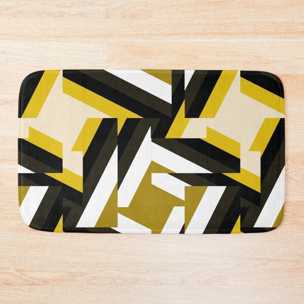 Item preview, distorted houndstooth - mustard, yellow, black and white designed and sold by kobyakov.