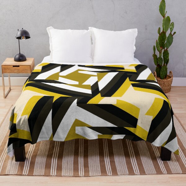 Item preview, distorted houndstooth - mustard, yellow, black and white designed and sold by kobyakov.