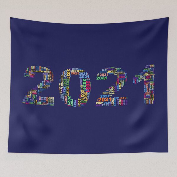 Item preview, Happy New Year 2021 in Word Cloud designed and sold by ittybittyowl.