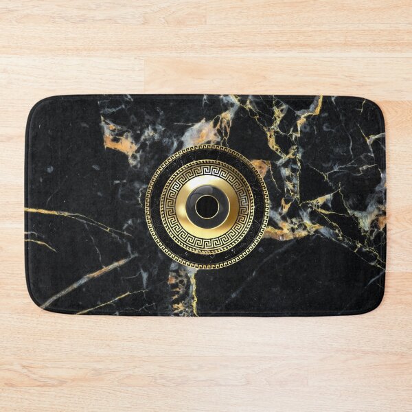 Item preview, Mati Evil Eye Gold Greek Key Black Patterns designed and sold by Yiorgos Designs.