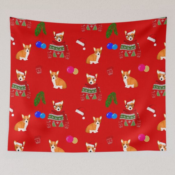 Item preview, Christmas,festive puppies pattern  designed and sold by MariaMarinova.