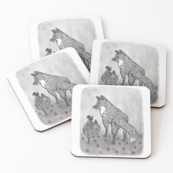 Item preview, A Fox and A Chicken designed and sold by Klasha Fernandes.