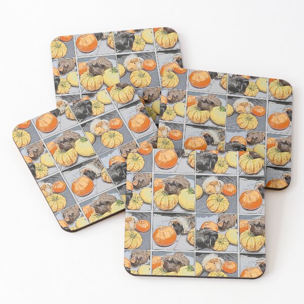 Item preview, Guinea pigs and pumpkins designed and sold by GuineaWonderlnd.