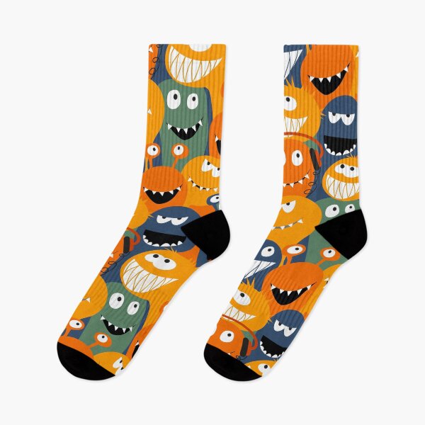 Item preview, monster fun - orange, green, blue designed and sold by kobyakov.