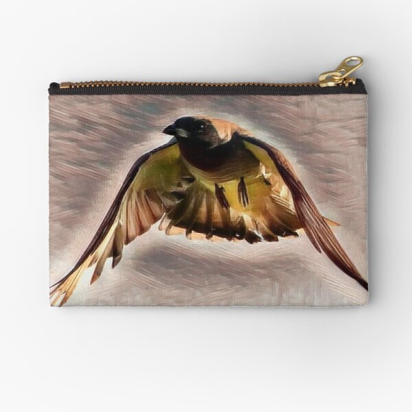 Black-faced Cuckoo-Shrike Graphic Zipper Pouch
