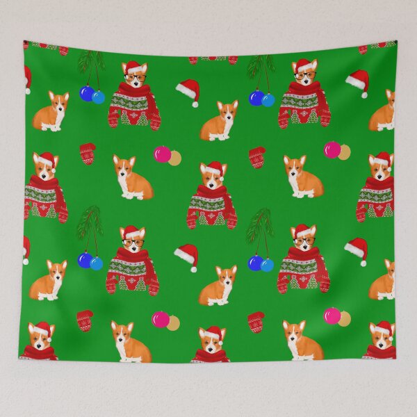 Item preview, Christmas,festive puppies pattern  designed and sold by MariaMarinova.