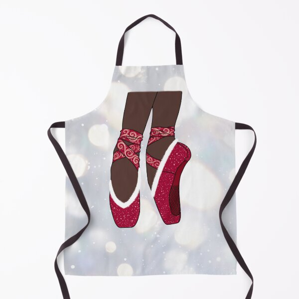 Item preview, Christmas Red Pointe Ballet Shoes designed and sold by theBlueKazoo.