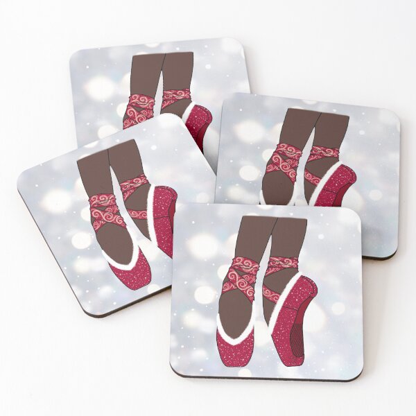 Artikelvorschau, Weihnachts Red Pointe Ballettschuhe entworfen und verkauft von theBlueKazoo.
