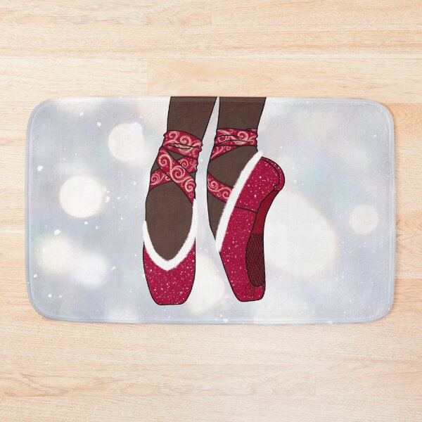 Item preview, Christmas Red Pointe Ballet Shoes designed and sold by theBlueKazoo.