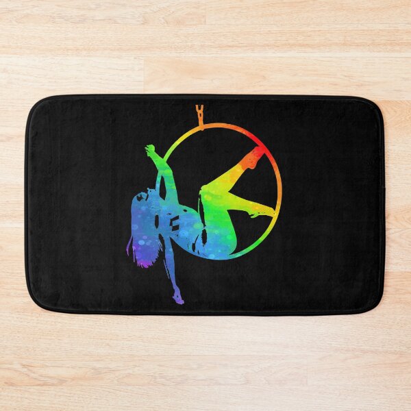 Item preview, Hanging Aerialist Aerial Dancer Rainbow Tie Dye Circus Ring designed and sold by HolmesMillie1.