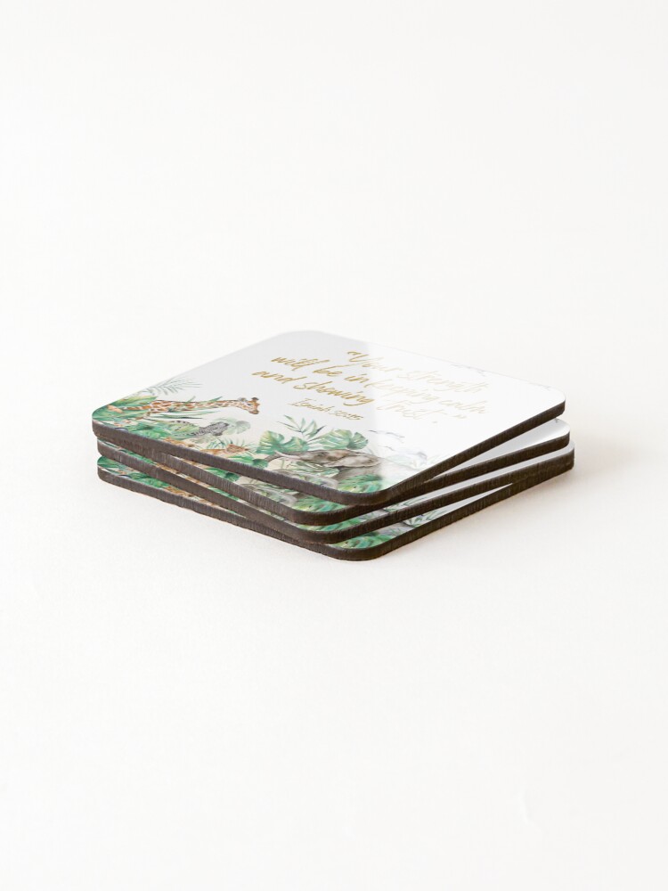 Alternate view of 2021 YEARTEXT JUNGLE Coasters (Set of 4)