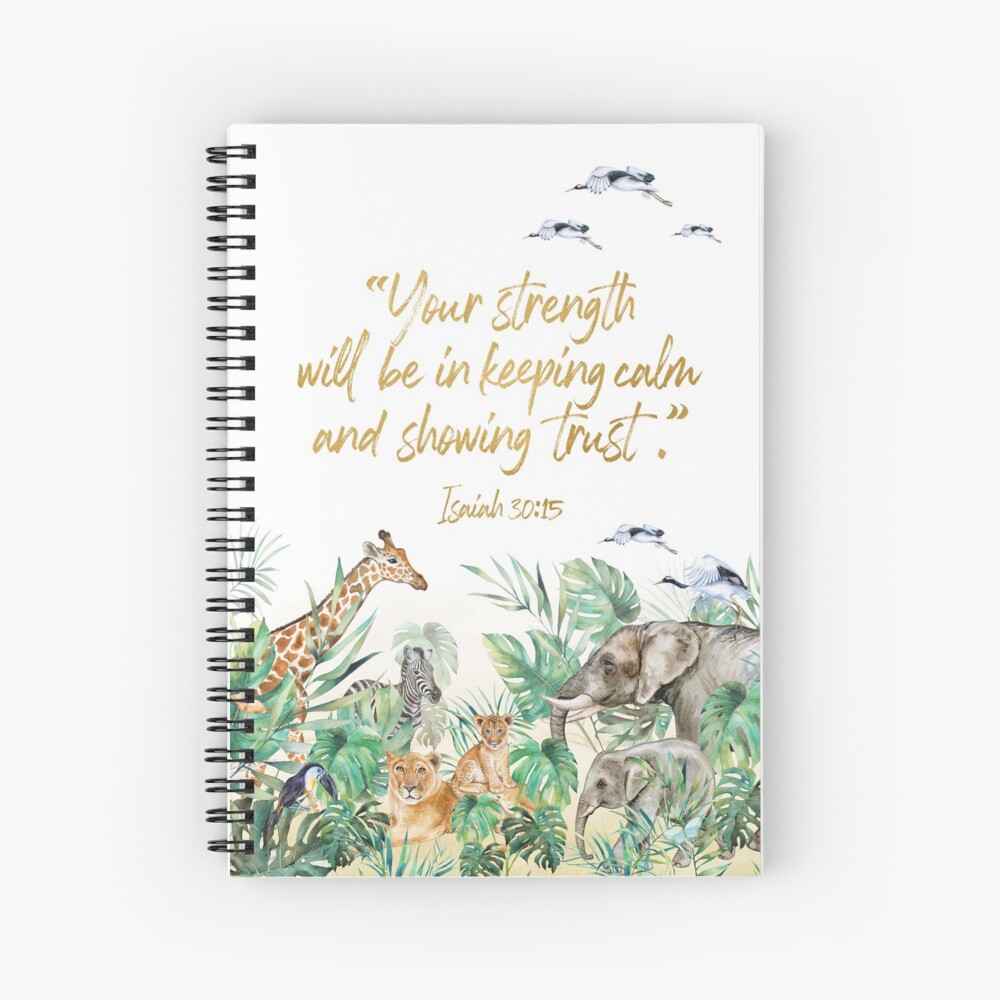 2021 YEARTEXT JUNGLE Spiral Notebook