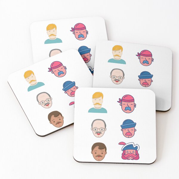 Item preview, Man Faces With Moustache designed and sold by teledesign.