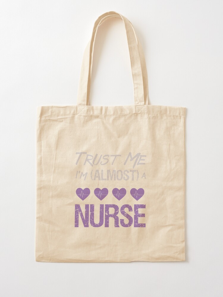 Large Zippered Tote Bag With Side Pockets for Nurses - Perfect for Work,  Gifts for CNA, RN, Nursing Students - Trauma Queen