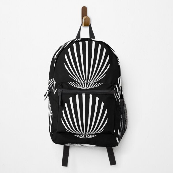 Item preview, Art Deco Shell Pattern White on Black designed and sold by AlteredAtelier.