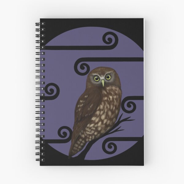 Item preview, Morepork Koru  designed and sold by Mayakiwi.