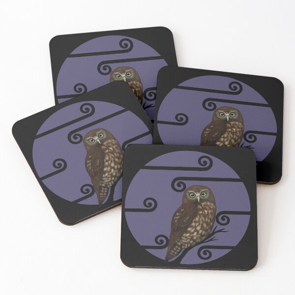 Item preview, Morepork Koru  designed and sold by Mayakiwi.