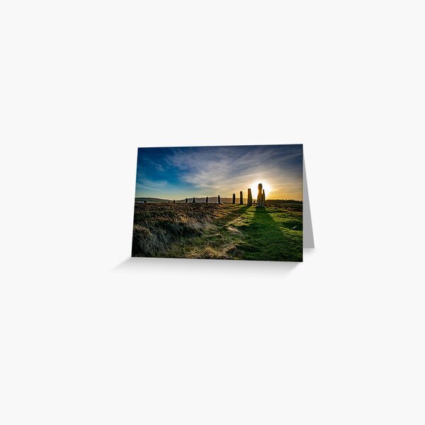 Ring of Brodgar Sunset - Orkney Scotland Greeting Card