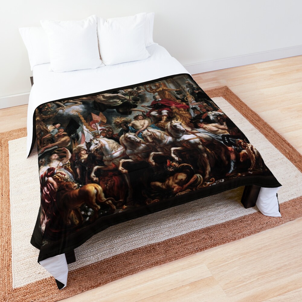 The Triumph of Frederik Hendrik, Prince of Orange by Jacob Jordaens I Classical Fine Art Old Masters Reproduction Comforter