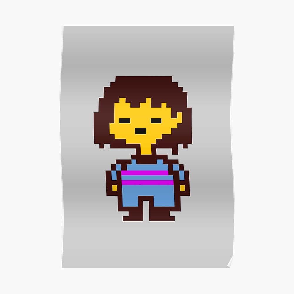 Frisk Undertale Art Print By Javichakalote Redbubble