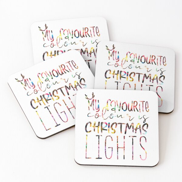 Item preview, My Favourite Colour Is Christmas Lights Photography Text designed and sold by Sunny Collections.