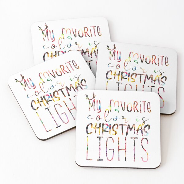 Item preview, My Favorite Color Is Christmas Lights Photography Text designed and sold by Sunny Collections.