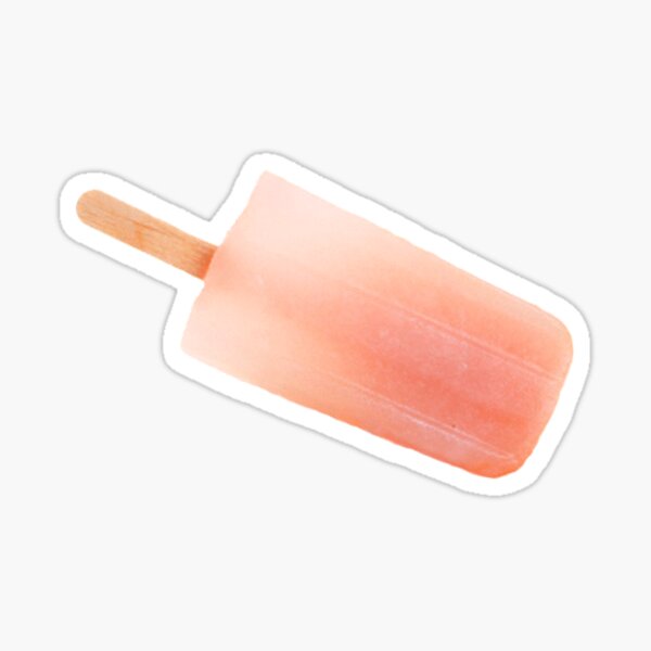 Peach popsicle Sticker