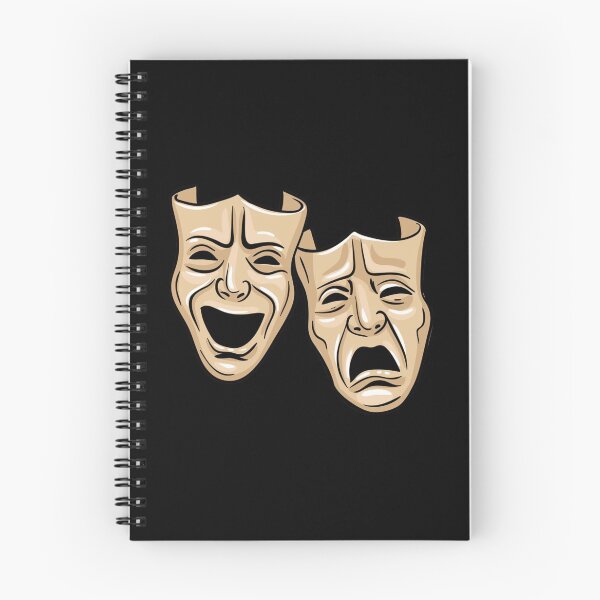 Item preview, Theater masks illustration lovers gifts drama designed and sold by KhanWill.