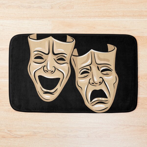 Item preview, Theater masks illustration lovers gifts drama designed and sold by KhanWill.