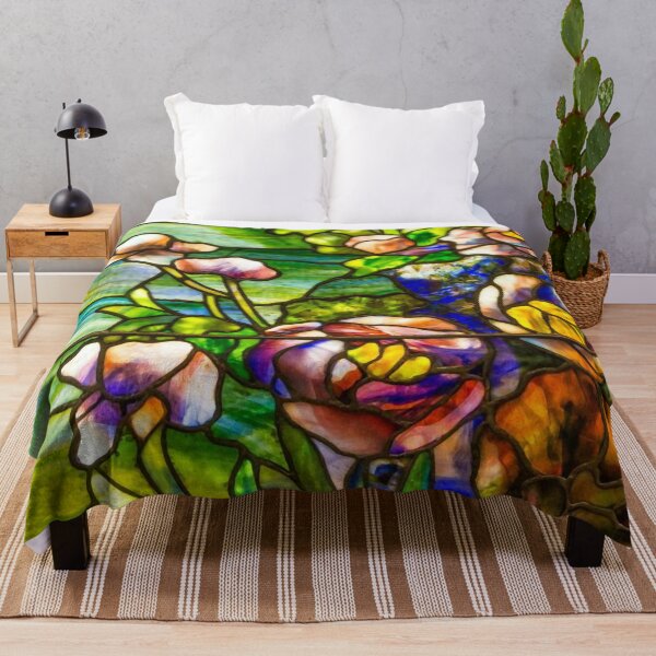 Item preview, Louis Comfort Tiffany - Stained glass 6. Flowers designed and sold by Alexandra Dahl.