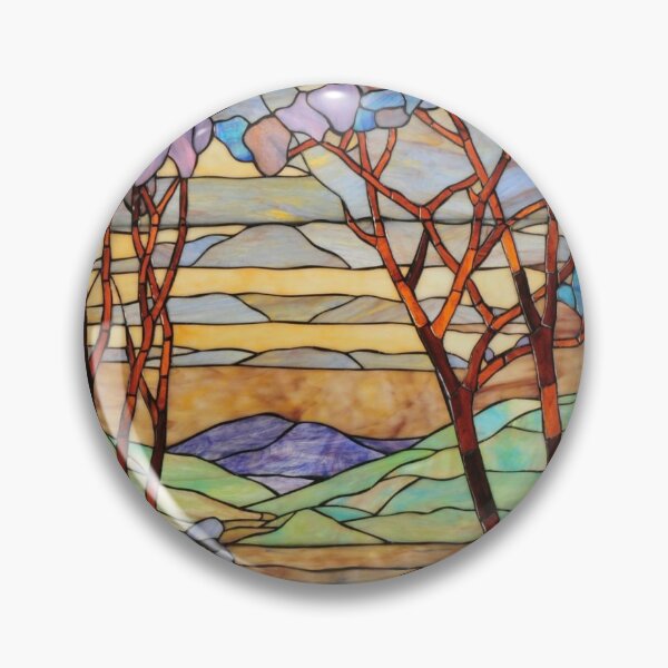 Item preview, Louis Comfort Tiffany - Stained glass 8.  Magnolia designed and sold by Alexandra Dahl.