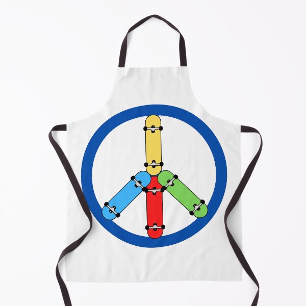 Item preview, Blue Skateboard Peace Sign designed and sold by Six Deers.