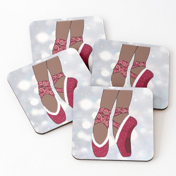 Item preview, Christmas Red Pointe Ballet Shoes designed and sold by theBlueKazoo.