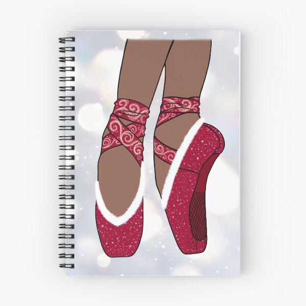 Item preview, Christmas Red Pointe Ballet Shoes designed and sold by theBlueKazoo.