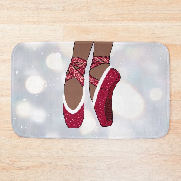 Item preview, Christmas Red Pointe Ballet Shoes designed and sold by theBlueKazoo.