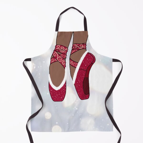 Item preview, Christmas Red Pointe Ballet Shoes designed and sold by theBlueKazoo.