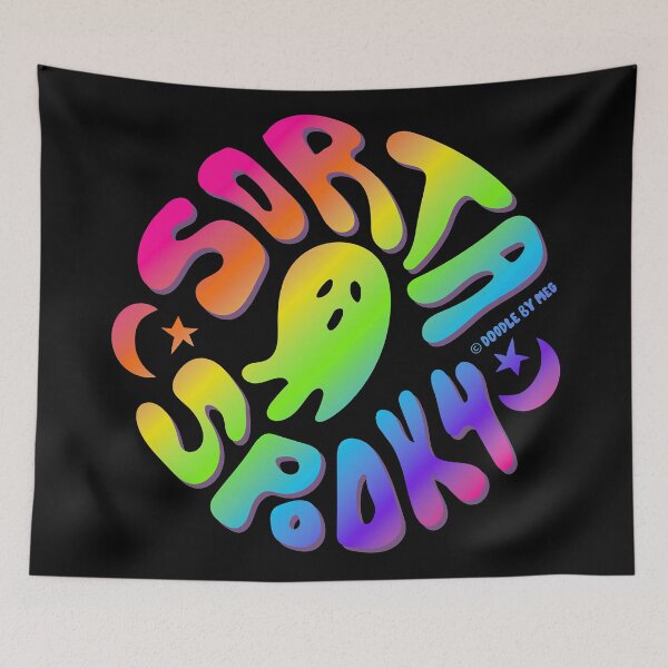 Item preview, Rainbow Sorta Spooky © designed and sold by doodlebymeg.