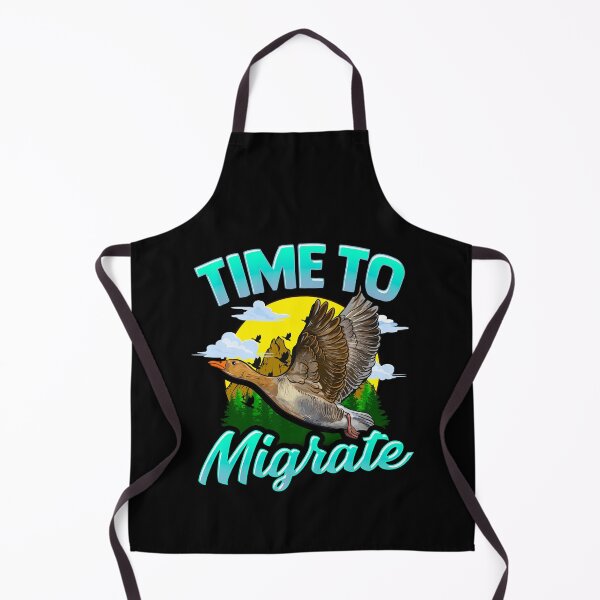Item preview, Time To Migrate Goose Bird Migration Pun designed and sold by perfectpresents.