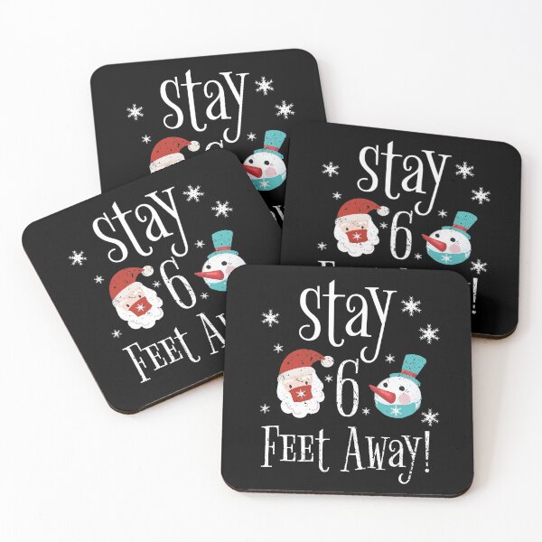 Item preview, Stay 6 Feet Away Christmas 2020 Social Distancing Reindeer designed and sold by RainbowPandas.