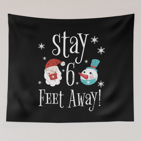 Item preview, Stay 6 Feet Away Christmas 2020 Social Distancing Reindeer designed and sold by RainbowPandas.