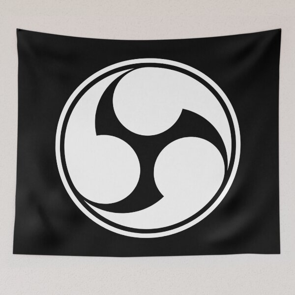 Item preview, Mitsu Tomoe 001 White on Black designed and sold by Rupert Russell.