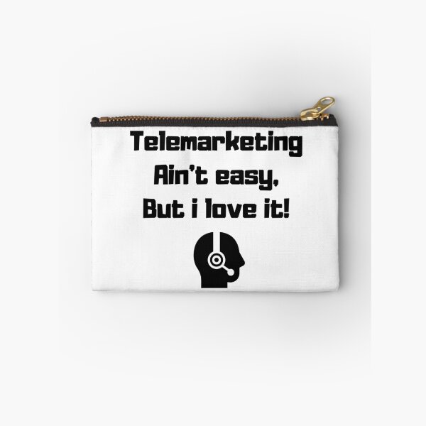 Item preview, Telemarketing ain’t easy, but I love it! - sales representative telemarketer best job headset employee nerd geeky gag gift coworker  designed and sold by CJCTEES.