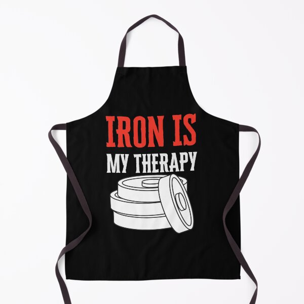 Item preview, Iron Is My Therapy - Quote About Working Out designed and sold by Sutra-Lotus-Co.